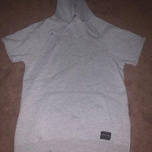 Grey short sleeve sweatshirt